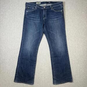 AG Adriano Goldschmeid Women's Size 31R The Angelina Petite Bootcut Jeans Blue